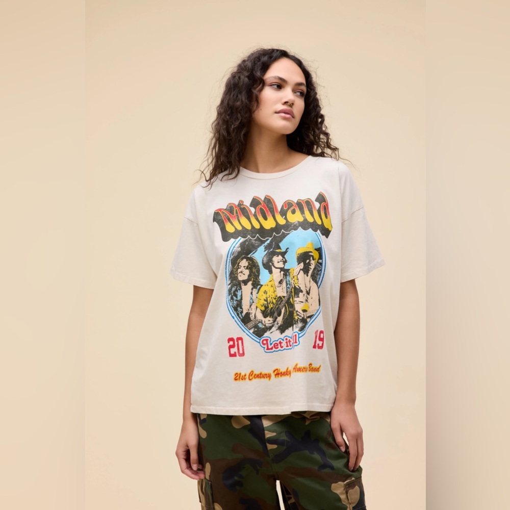 Daydreamer Midland Let It Roll Tour Merch Tee